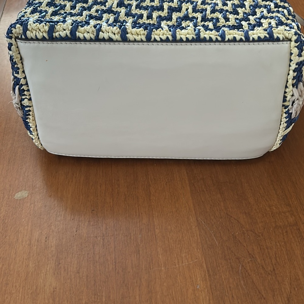 BNWT Tory Burch Thea straw small shoulder bag - Picture 2 of 7